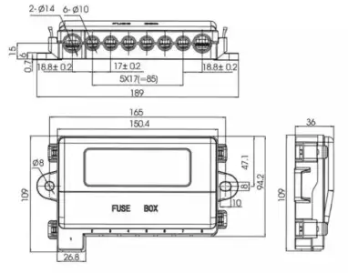 GFEV(07) Automotive Fuse Holder | MEGA & MIDI Bolt‑Down Fuse Block - EssFuse