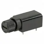 PTF‑50A PCB Fuse Holder | 5.2×20mm 10A 250V AC PBT RoHS