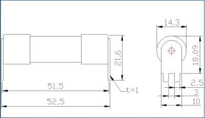 H14FD 14X51 semiconductor fast-acting fuse